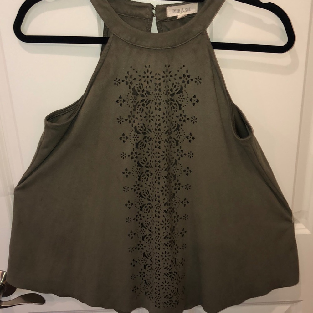 Dark green tank top